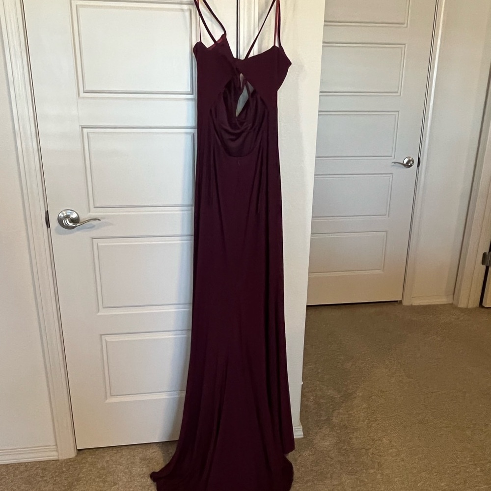 Faviana formal dress. Burgundy in color. Very elegant!